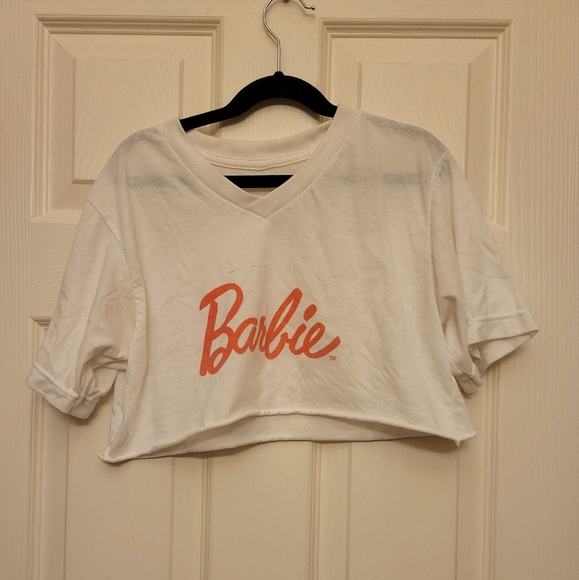 S Barbie Cropped Tee - Picture 1 of 2